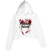 Problem Solved Crop Fleece Hoodie