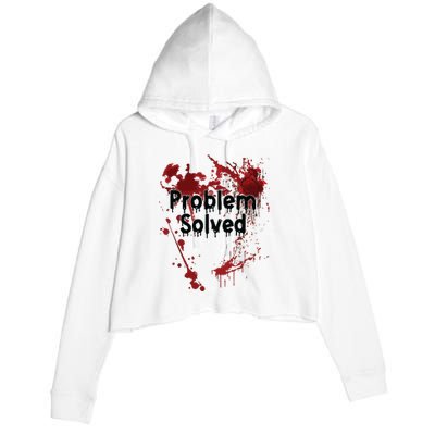 Problem Solved Crop Fleece Hoodie