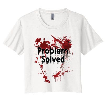 Problem Solved Women's Crop Top Tee