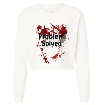 Problem Solved Cropped Pullover Crew