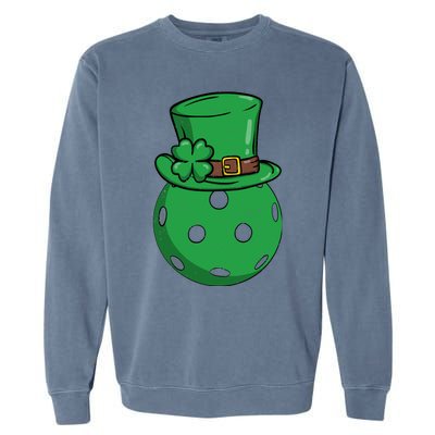 Pickleball St Patricks Day Lucky Pickleball Player Premium Garment-Dyed Sweatshirt