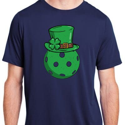 Pickleball St Patricks Day Lucky Pickleball Player Premium Adult ChromaSoft Performance T-Shirt