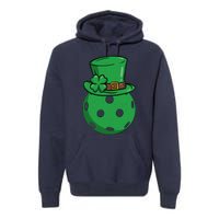 Pickleball St Patricks Day Lucky Pickleball Player Premium Premium Hoodie