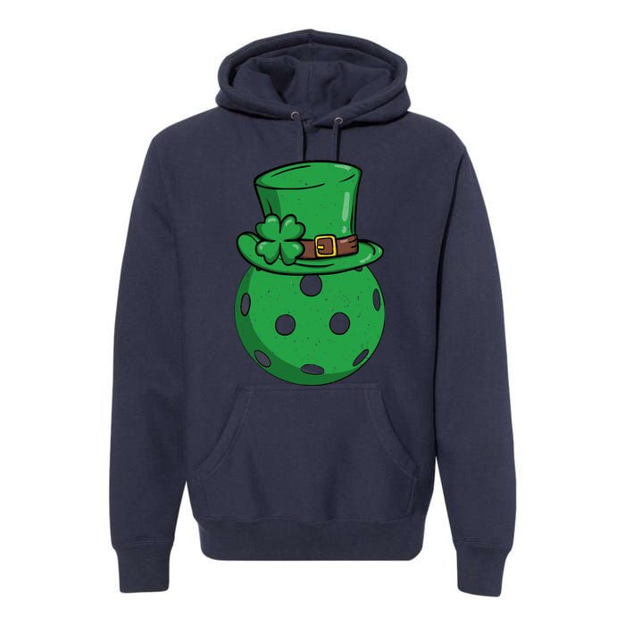 Pickleball St Patricks Day Lucky Pickleball Player Premium Premium Hoodie