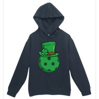 Pickleball St Patricks Day Lucky Pickleball Player Premium Urban Pullover Hoodie