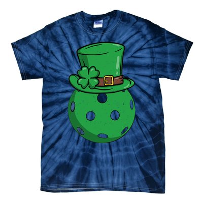 Pickleball St Patricks Day Lucky Pickleball Player Premium Tie-Dye T-Shirt