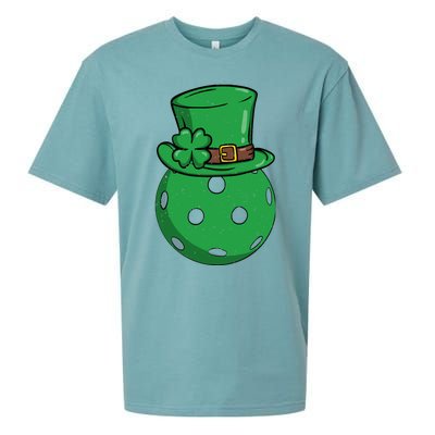 Pickleball St Patricks Day Lucky Pickleball Player Premium Sueded Cloud Jersey T-Shirt