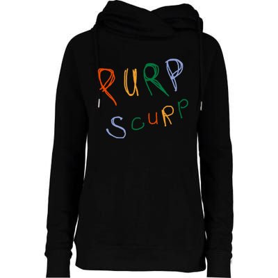 Purp Scurp Womens Funnel Neck Pullover Hood