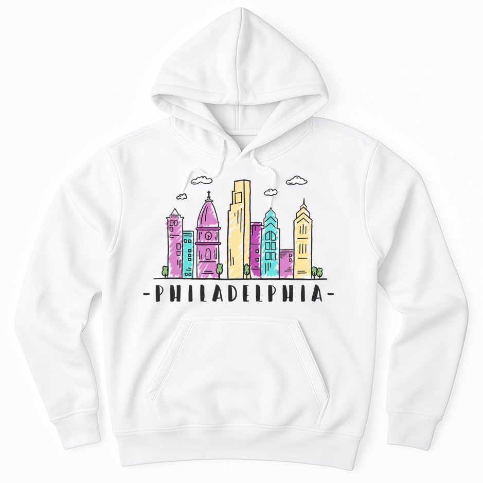 Philadelphia Skyline Pennsylvania Souvenir Gift Hoodie