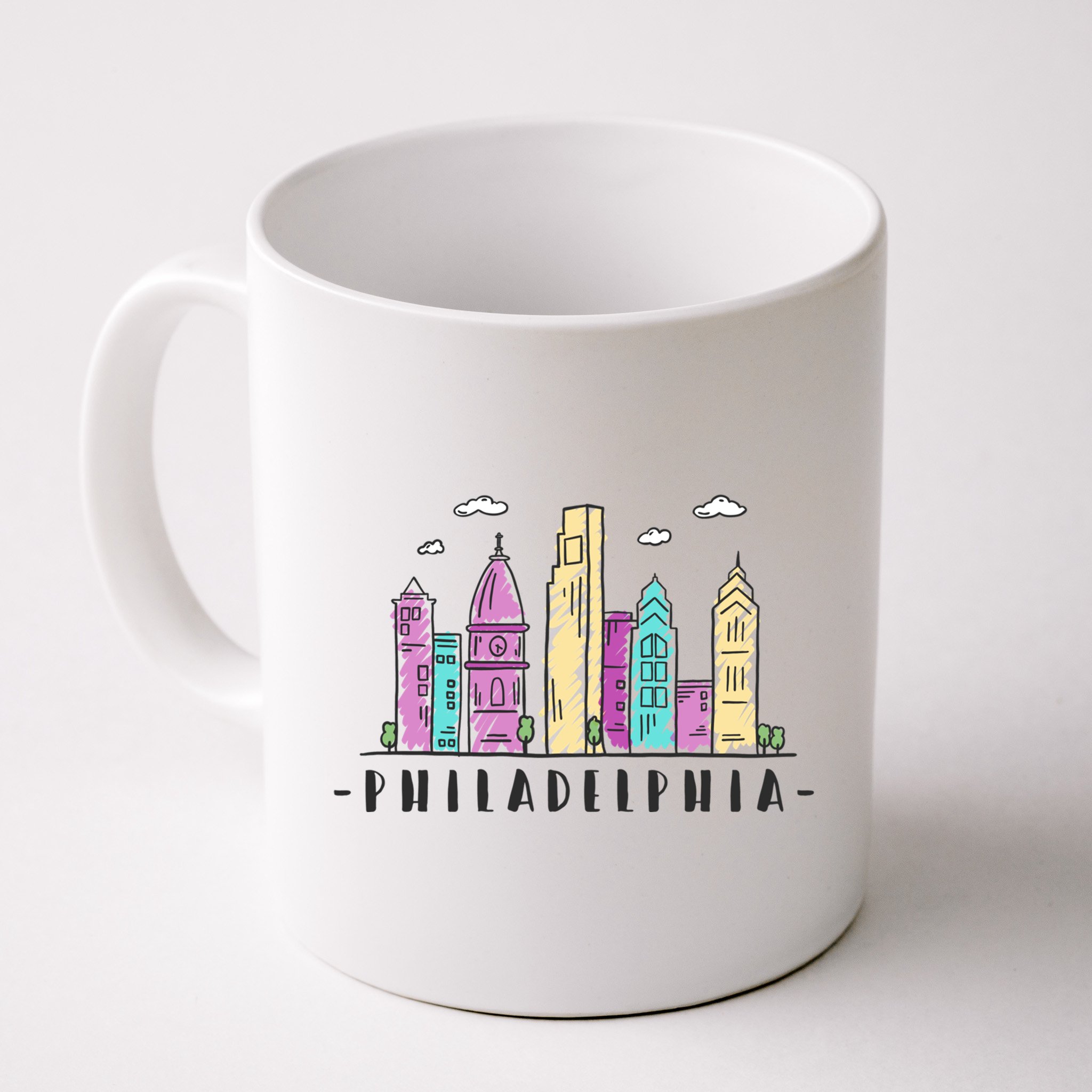 Philadelphia Skyline Pennsylvania Souvenir Gift Mug