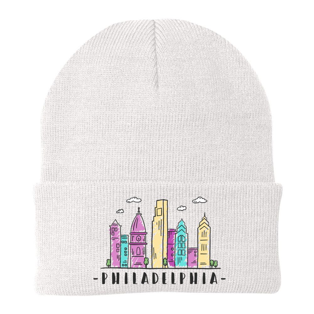 Philadelphia Skyline Pennsylvania Souvenir Gift Beanie