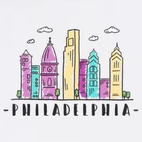 Philadelphia Skyline Pennsylvania Souvenir Gift Baby Bodysuit