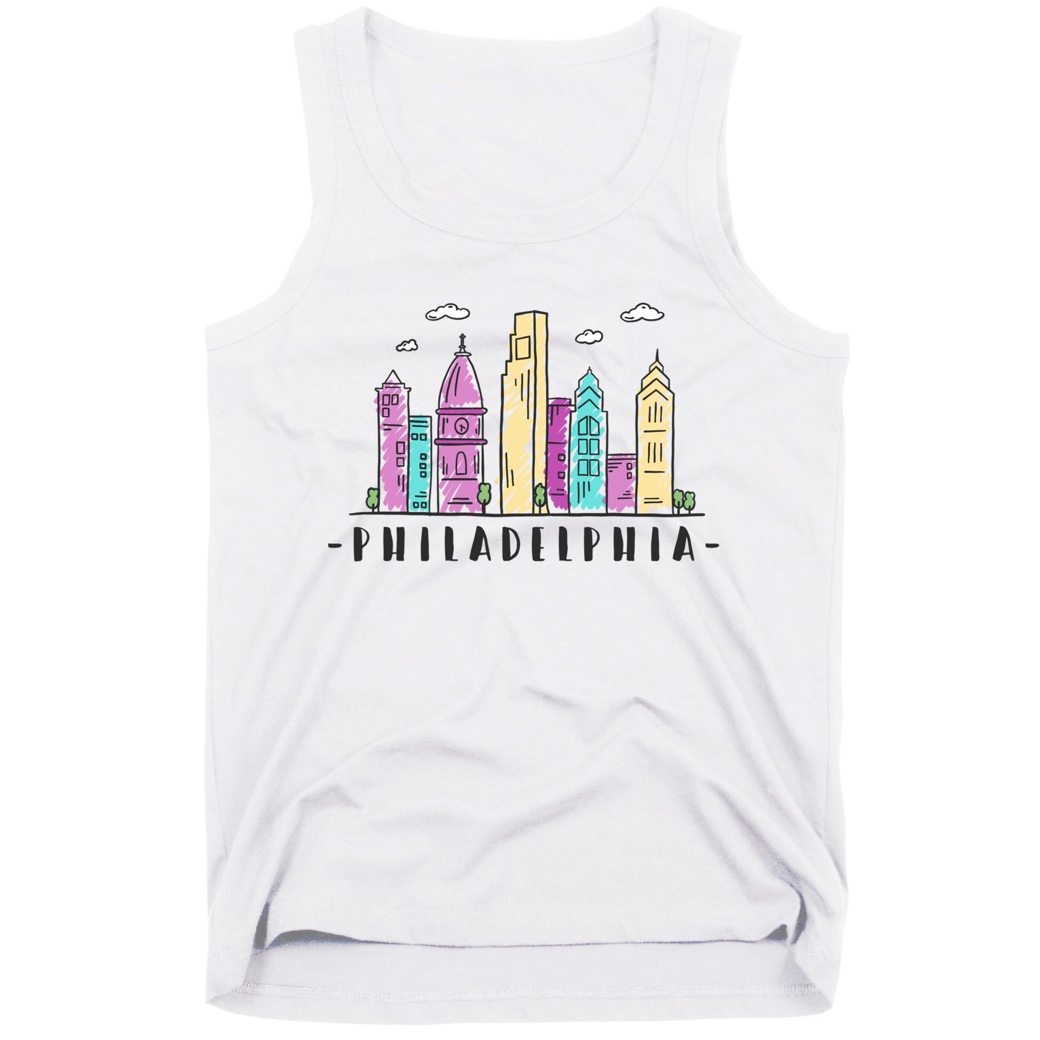Philadelphia Skyline Pennsylvania Souvenir Gift Tank Top