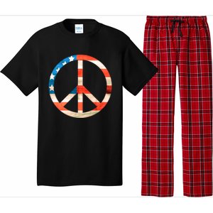 Peace Sign Peace Love America Give Peace A Chance Great Gift Pajama Set