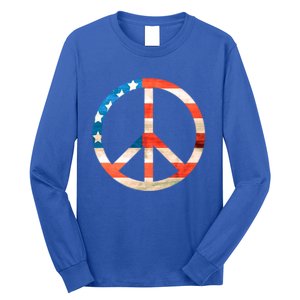 Peace Sign Peace Love America Give Peace A Chance Great Gift Long Sleeve Shirt