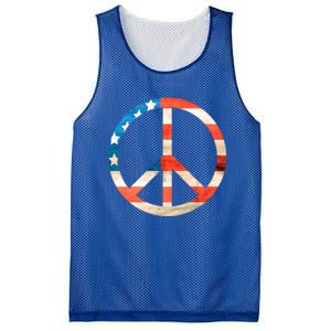 Peace Sign Peace Love America Give Peace A Chance Great Gift Mesh Reversible Basketball Jersey Tank