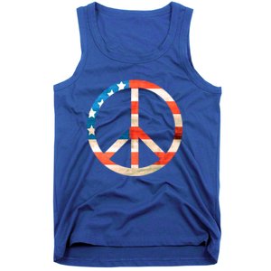 Peace Sign Peace Love America Give Peace A Chance Great Gift Tank Top