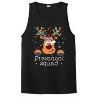 Preschool Squad Plaid Reindeer Santa Hat Teacher Christmas PosiCharge Competitor Tank