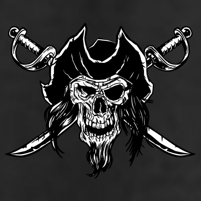 Pirate Skull Adult Drive Performance Visor