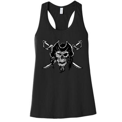 Pirate Skull Women's Racerback Tank