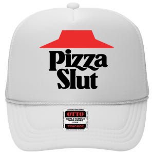 Pizza Slut Pizza Lover High Crown Mesh Back Trucker Hat