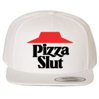 Pizza Slut Pizza Lover Wool Snapback Cap