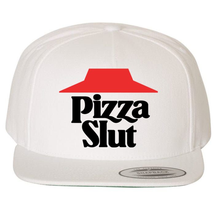 Pizza Slut Pizza Lover Wool Snapback Cap