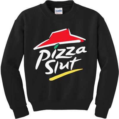 Pizza Slut Pepperoni Cheese Slice Kids Sweatshirt