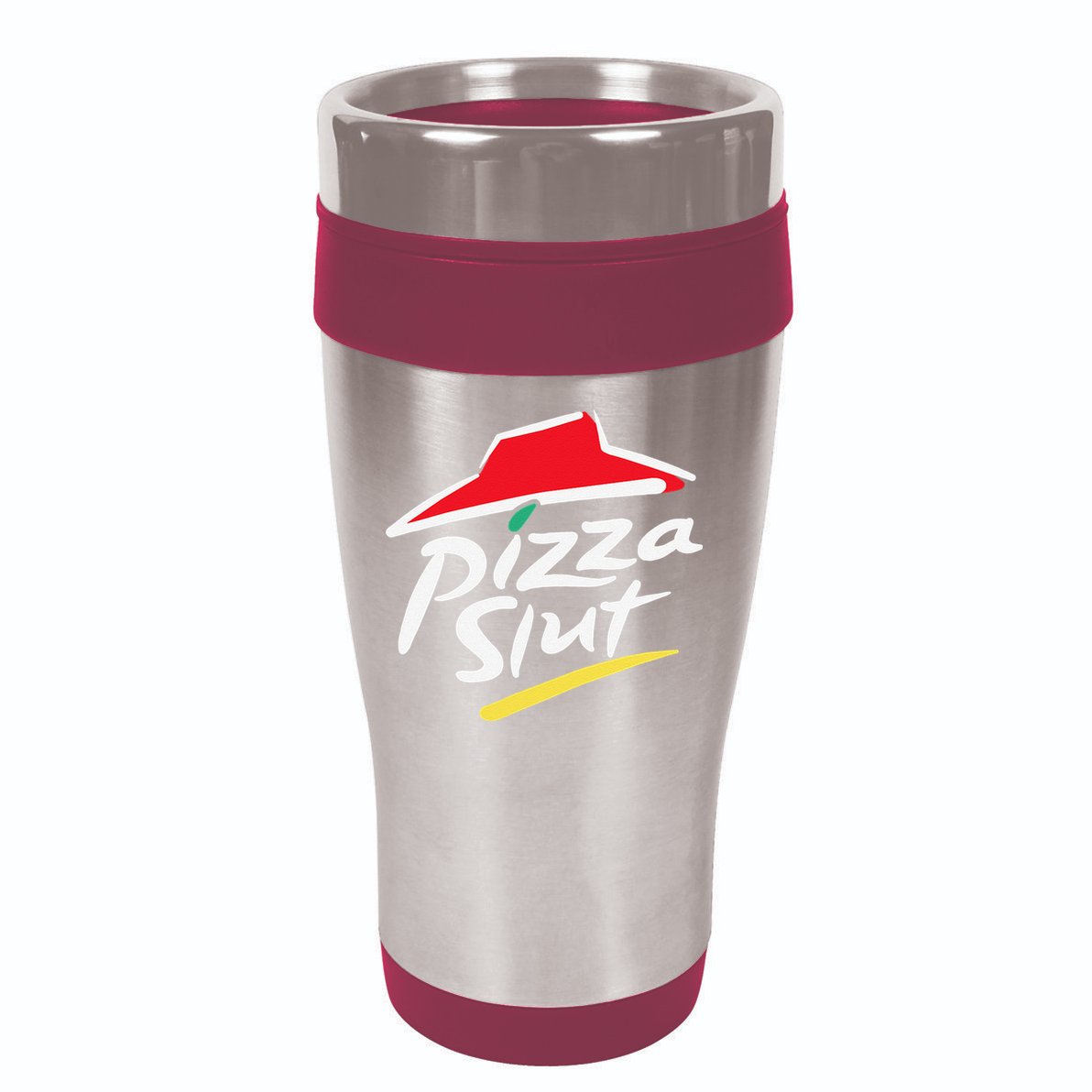 Pizza Slut Pepperoni Cheese Slice 16oz Travel Tumbler