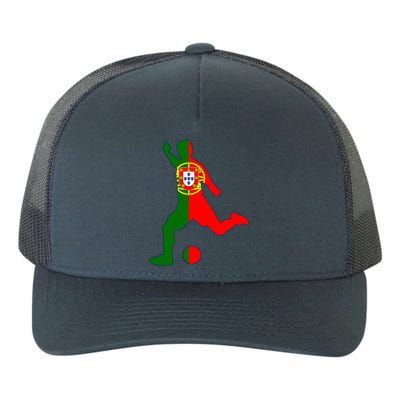 Portugal Soccer Player Portuguese Flag Football Yupoong Adult 5-Panel Trucker Hat