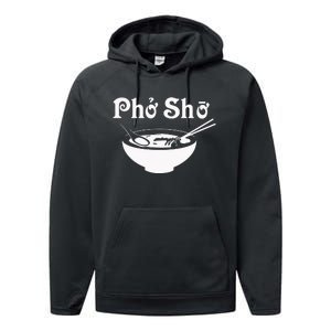 Pho Sho Present Foodie Soup Vietnamese Viet Asian Food Bow Performance Fleece Hoodie