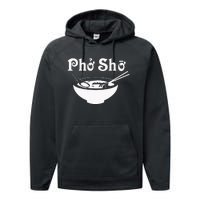 Pho Sho Present Foodie Soup Vietnamese Viet Asian Food Bow Performance Fleece Hoodie