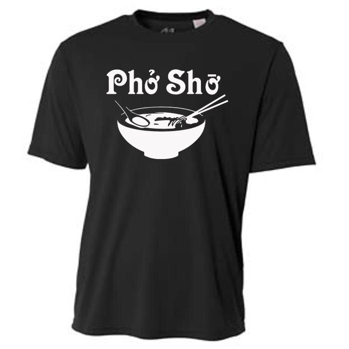 Pho Sho Present Foodie Soup Vietnamese Viet Asian Food Bow Cooling Performance Crew T-Shirt