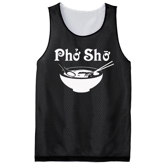 Pho Sho Present Foodie Soup Vietnamese Viet Asian Food Bow Mesh Reversible Basketball Jersey Tank