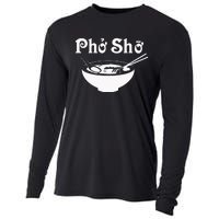 Pho Sho Present Foodie Soup Vietnamese Viet Asian Food Bow Cooling Performance Long Sleeve Crew