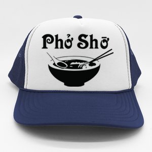 Pho Sho Present Foodie Soup Vietnamese Viet Asian Food Bow Trucker Hat