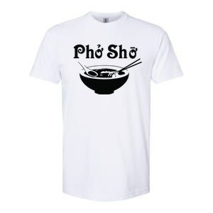 Pho Sho Present Foodie Soup Vietnamese Viet Asian Food Bow Softstyle CVC T-Shirt