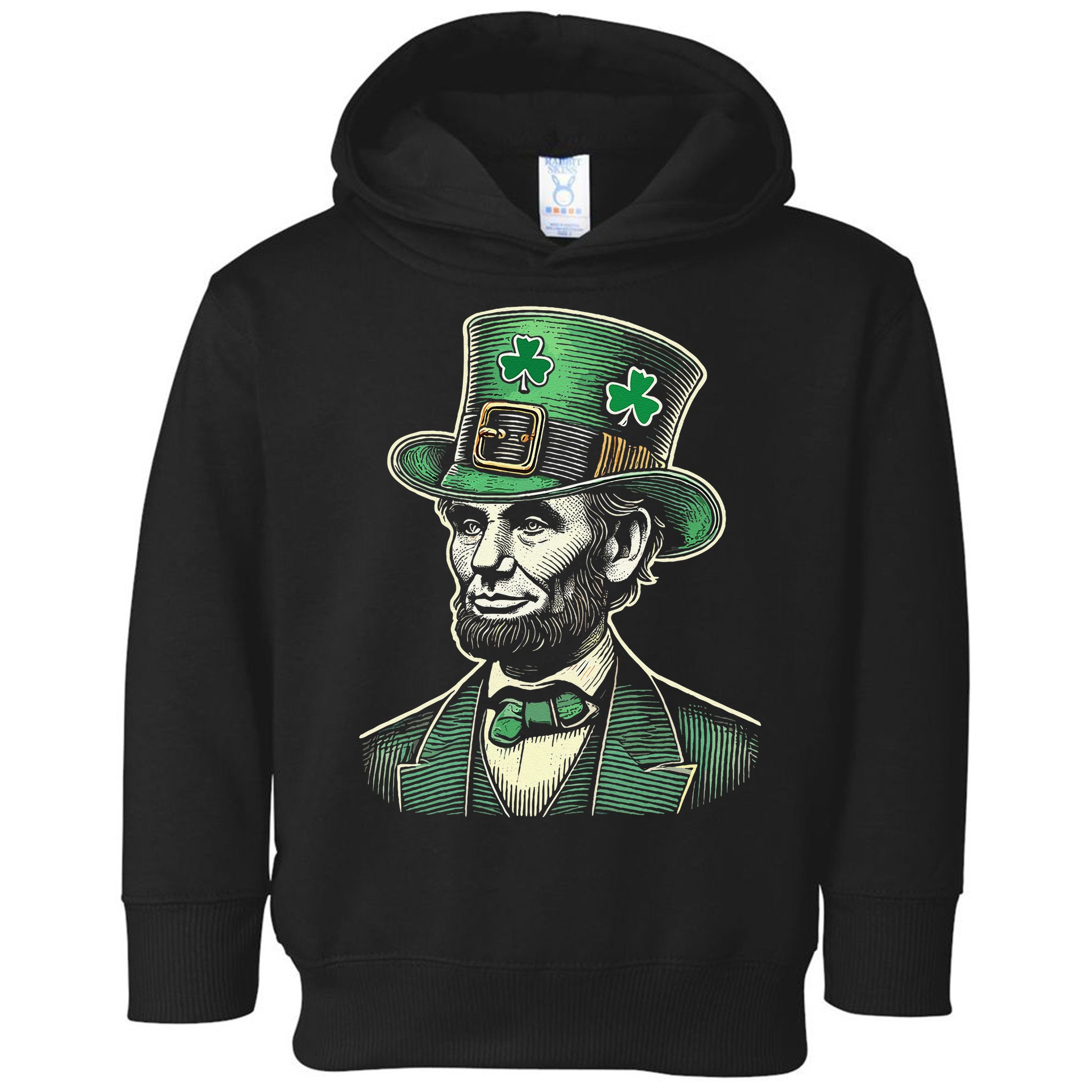 Patriotic St Patricks Day Irish Abraham Lincoln Funny Toddler Hoodie