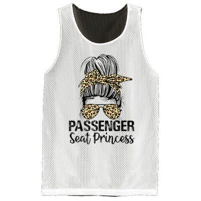 Passenger Seat Princess Messy Bun Funny Saying Mesh Reversible Basketball Jersey Tank