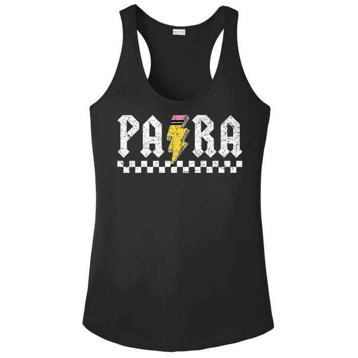 Para Squad Paraprofessional Para Teacher Ladies PosiCharge Competitor Racerback Tank