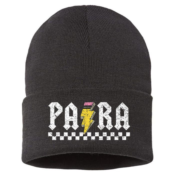 Para Squad Paraprofessional Para Teacher Sustainable Knit Beanie