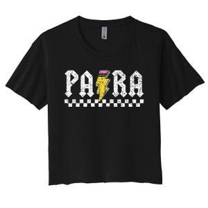 Para Squad Paraprofessional Para Teacher Women's Crop Top Tee