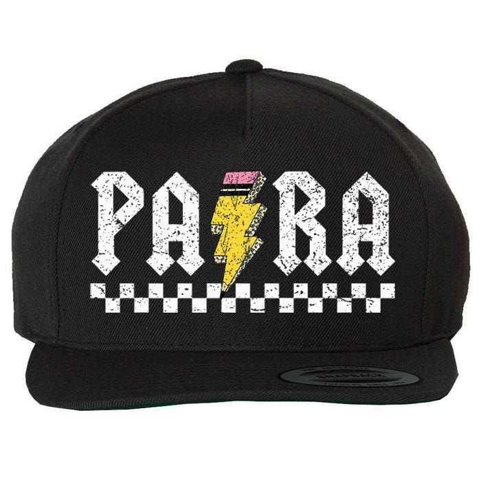 Para Squad Paraprofessional Para Teacher Wool Snapback Cap