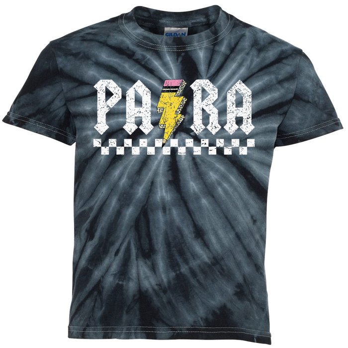 Para Squad Paraprofessional Para Teacher Kids Tie-Dye T-Shirt