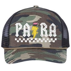 Para Squad Paraprofessional Para Teacher Retro Rope Trucker Hat Cap