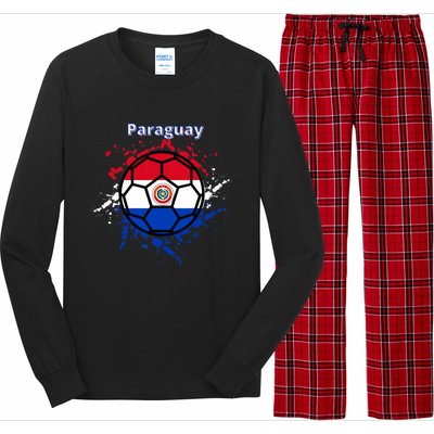 Paraguay Soccer Paraguayan Flag Futbol Fan Jersey Long Sleeve Pajama Set