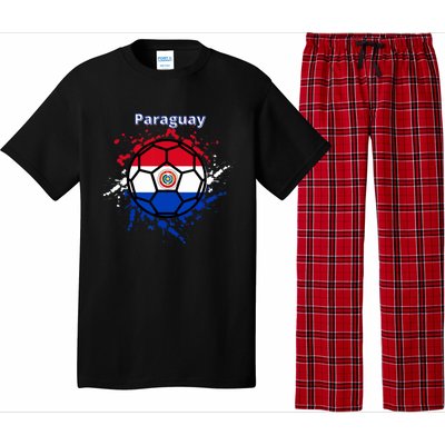 Paraguay Soccer Paraguayan Flag Futbol Fan Jersey Pajama Set