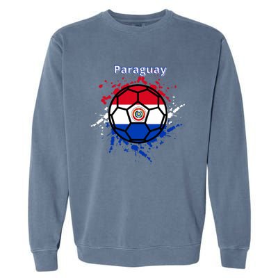 Paraguay Soccer Paraguayan Flag Futbol Fan Jersey Garment-Dyed Sweatshirt