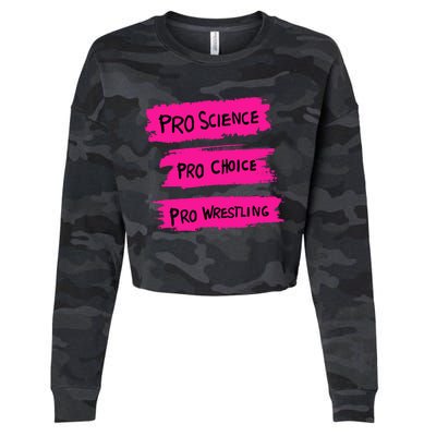 Pro Science Pro Choice Pro Wrestling Cropped Pullover Crew