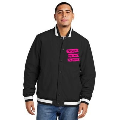 Pro Science Pro Choice Pro Wrestling Insulated Varsity Jacket